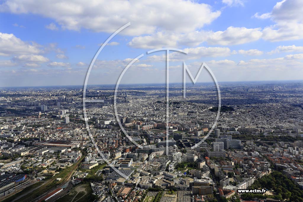 Photo arienne de Clichy