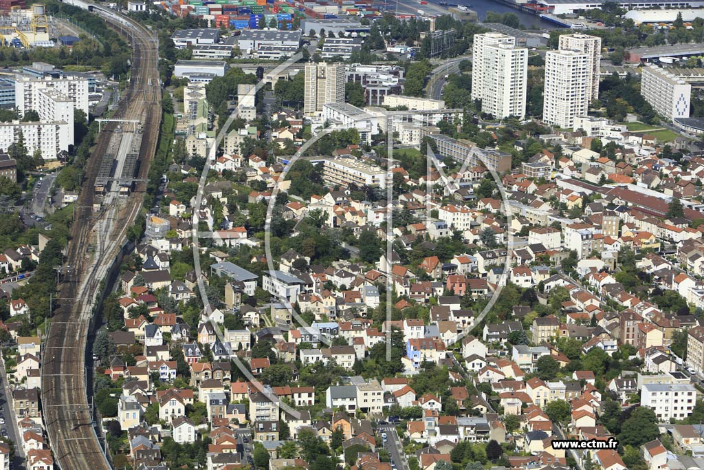 Photo arienne de Colombes (les Fosss Jean)