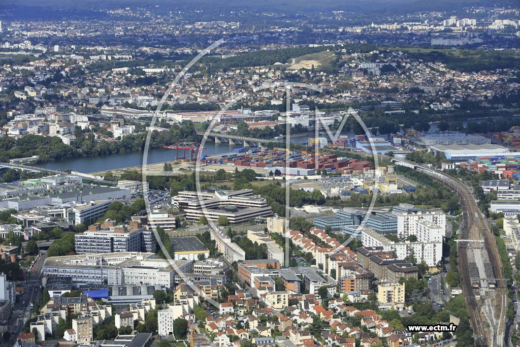 Photo arienne de Colombes (Stade)