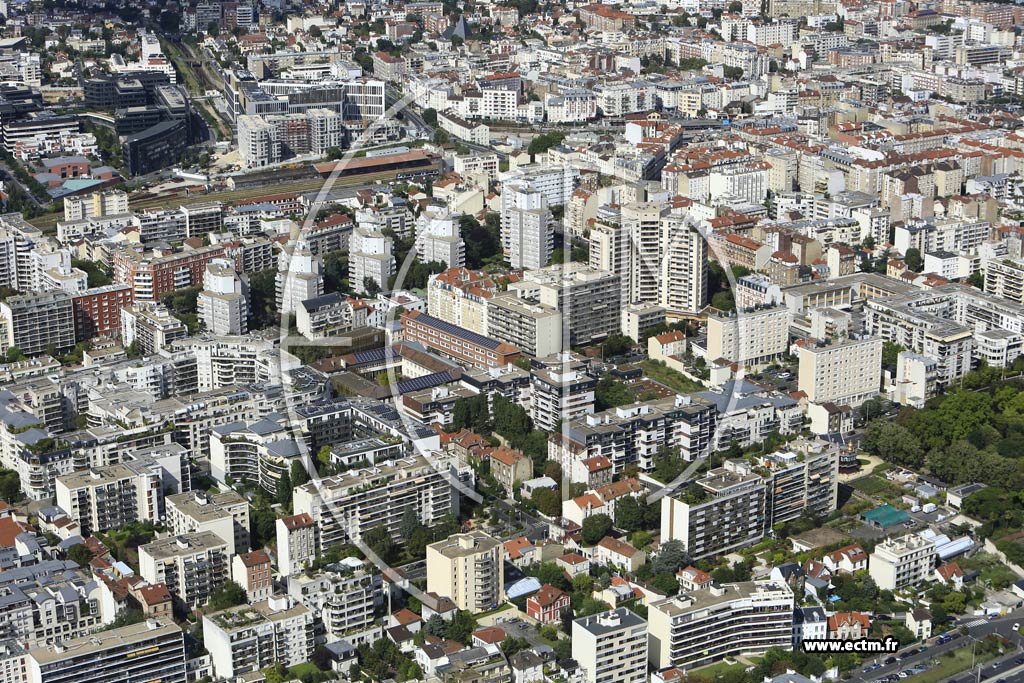 Photo arienne de Courbevoie (Bcon les Bruyres)