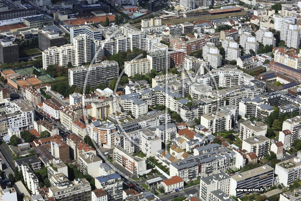 Photo arienne de Courbevoie (Bcon les Bruyres)