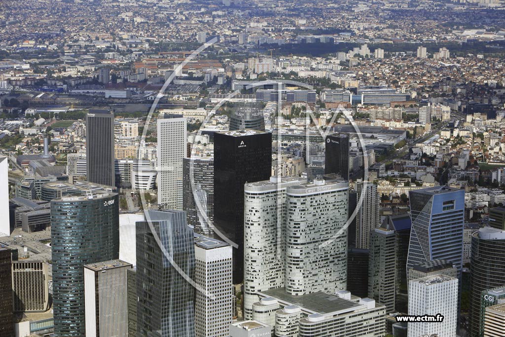 Photo arienne de Courbevoie (la Dfense)