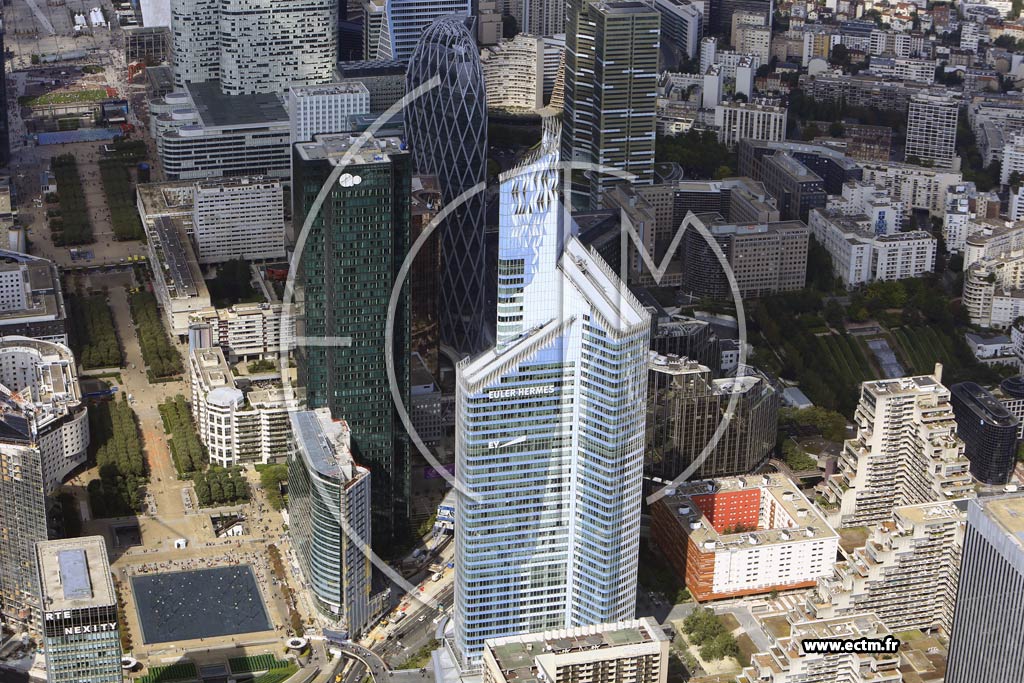 Photo arienne de Courbevoie (la Dfense)