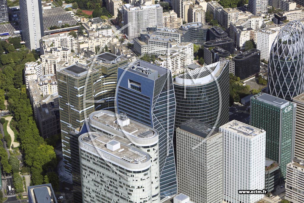 Photo arienne de Courbevoie (la Dfense)