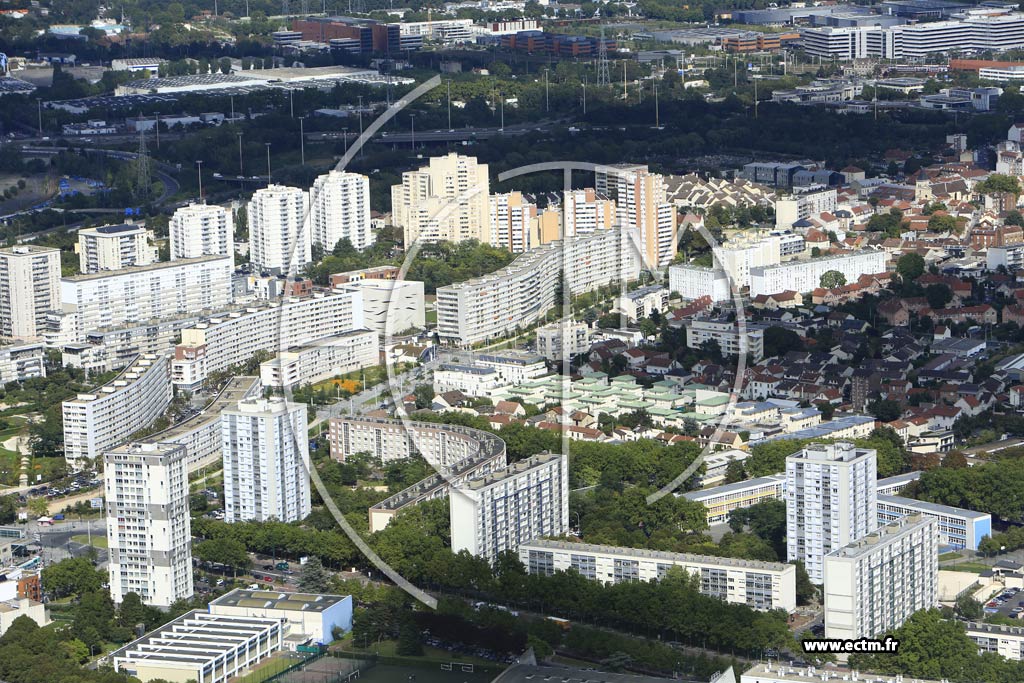 Photo arienne de Gennevilliers (Cits-Jardins)