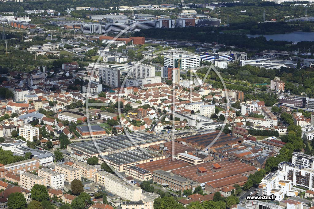 Photo arienne de Gennevilliers (Cits-Jardins)