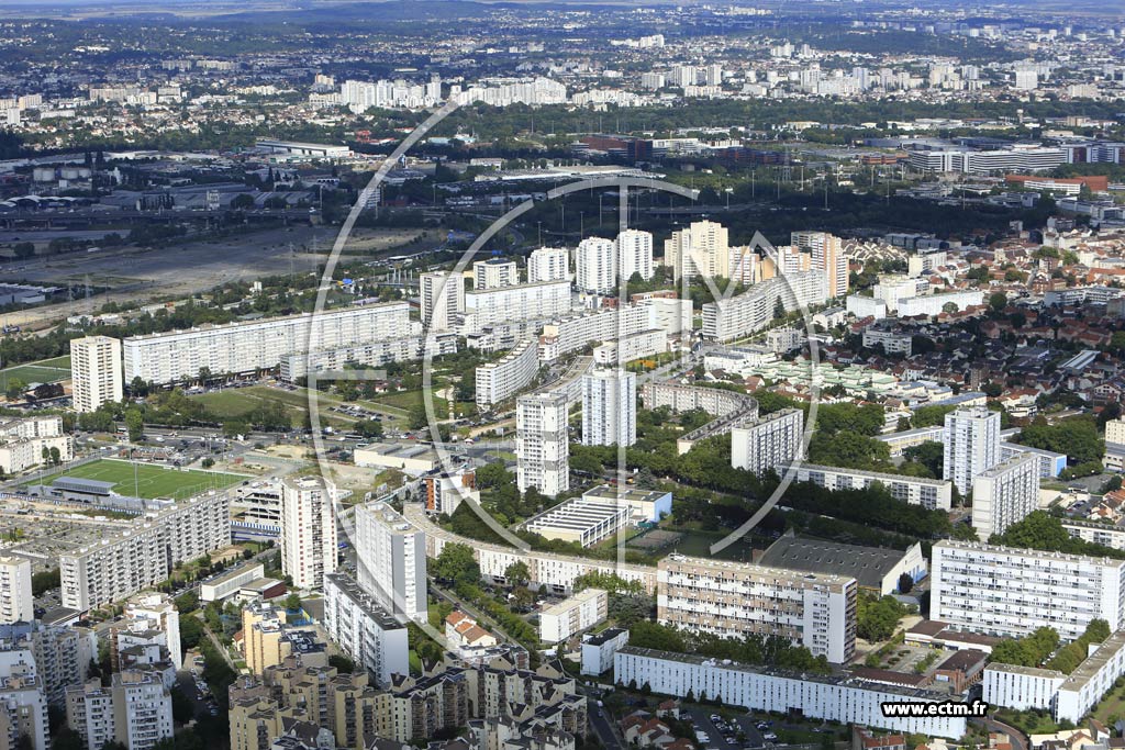 Photo arienne de Gennevilliers (le Luth)