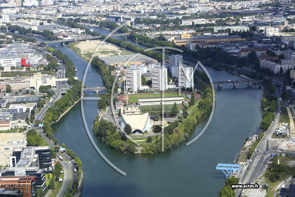 Photo arienne de L'le-Saint-Denis