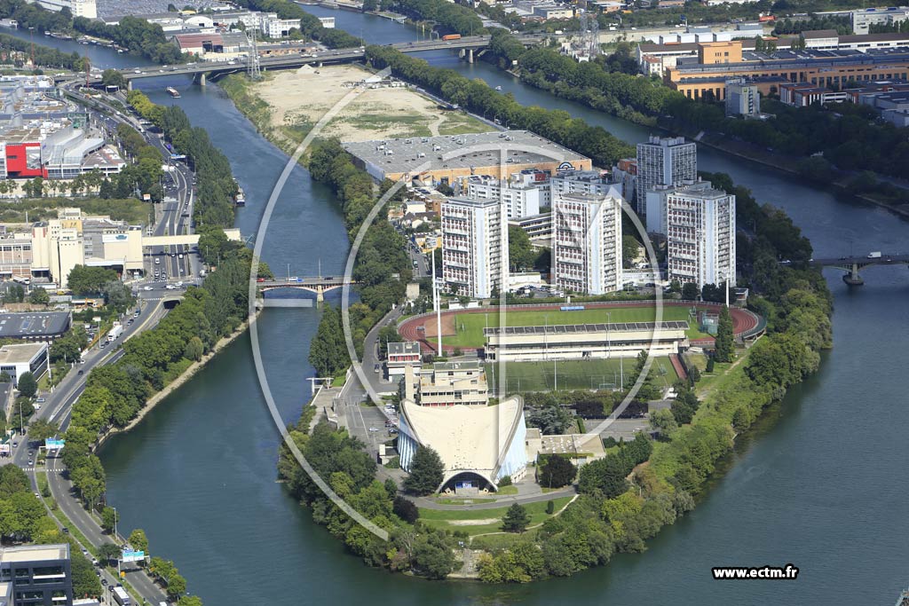 Photo arienne de L'le-Saint-Denis