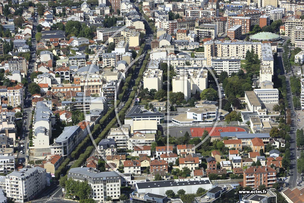 Photo arienne de La Garenne-Colombes (le Centre Nord)