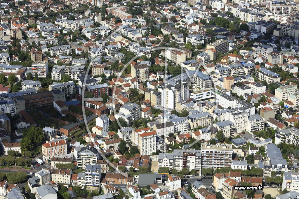 Photo arienne de La Garenne-Colombes (le Centre Nord)