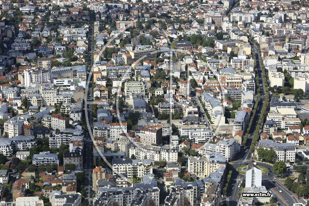 Photo arienne de La Garenne-Colombes (le Centre Sud)