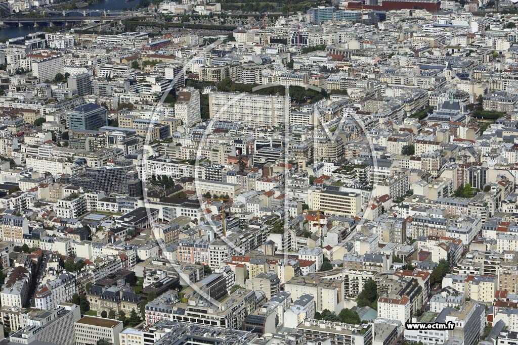 Photo arienne de Levallois-Perret (Centre-Ville)