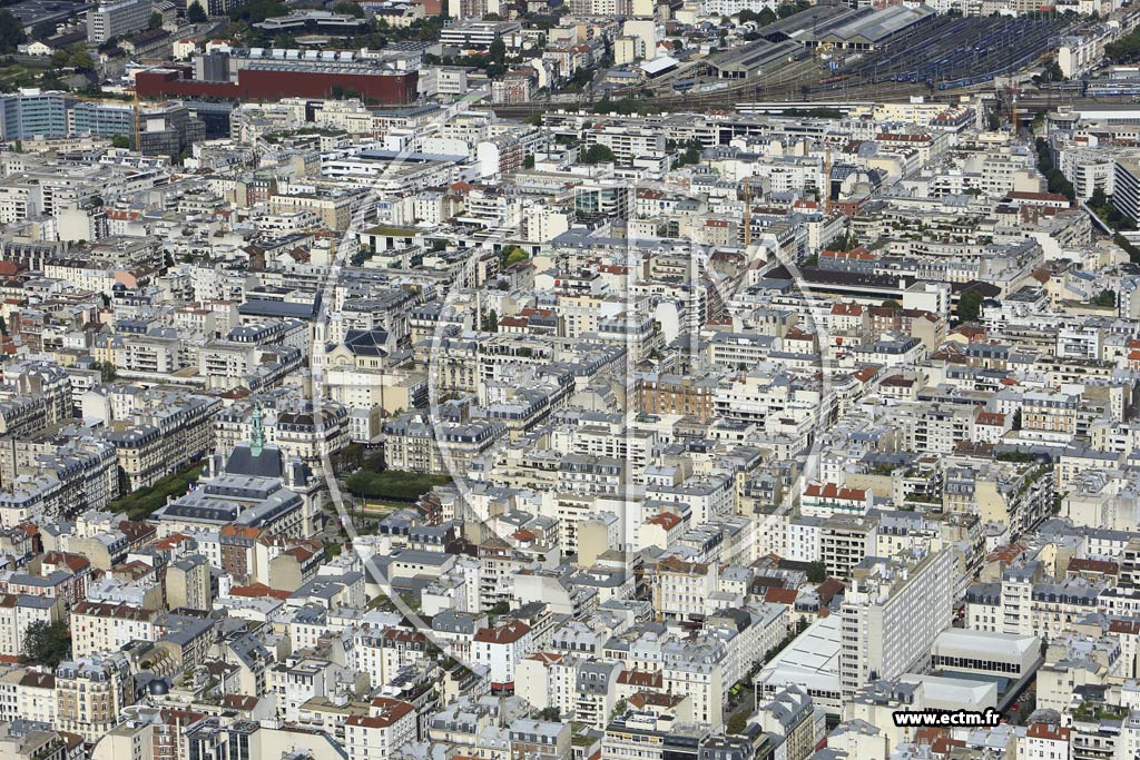Photo arienne de Levallois-Perret (Centre-Ville)