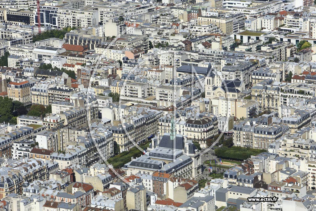 Photo arienne de Levallois-Perret (Centre-Ville)
