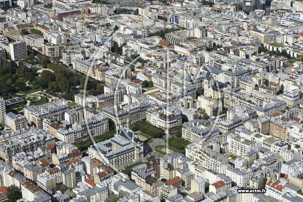 Photo arienne de Levallois-Perret (Centre-Ville)