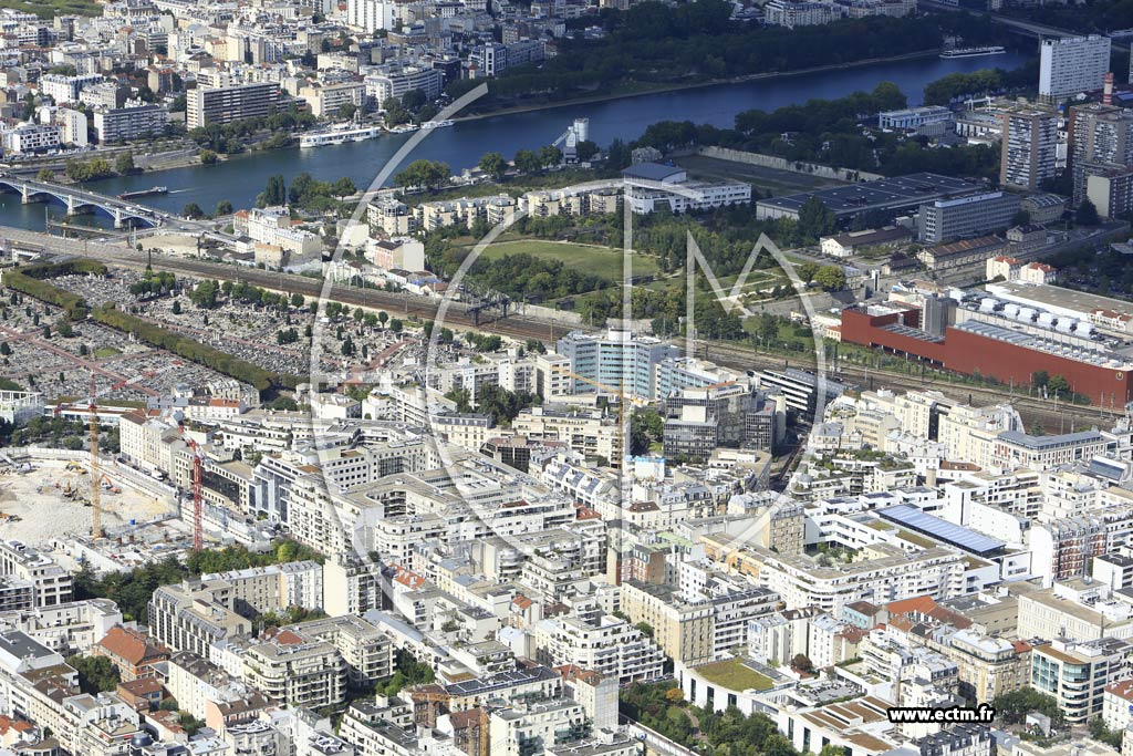 Photo arienne de Levallois-Perret (Collange - Front de Seine)