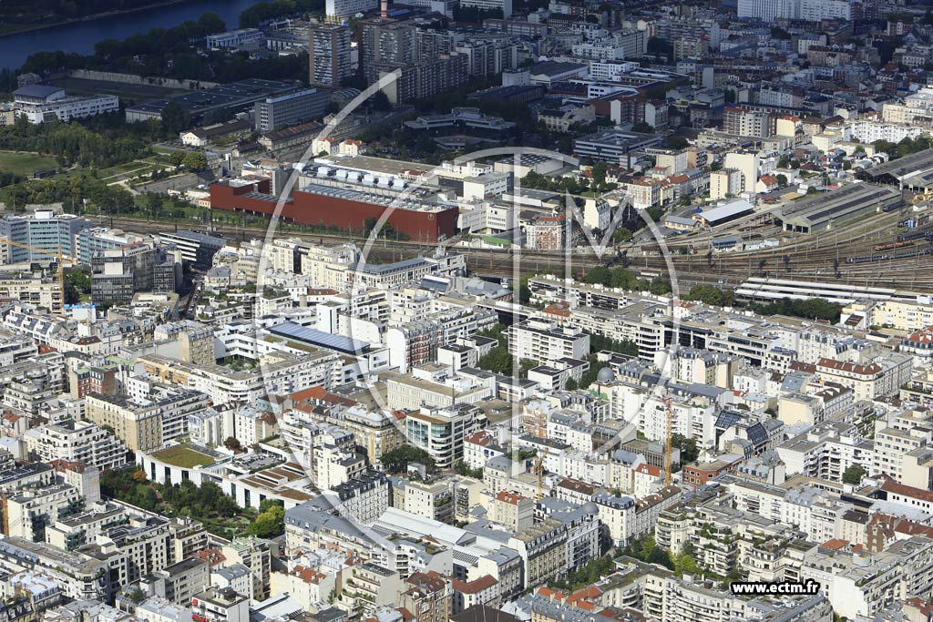 Photo arienne de Levallois-Perret (Jean Zay)