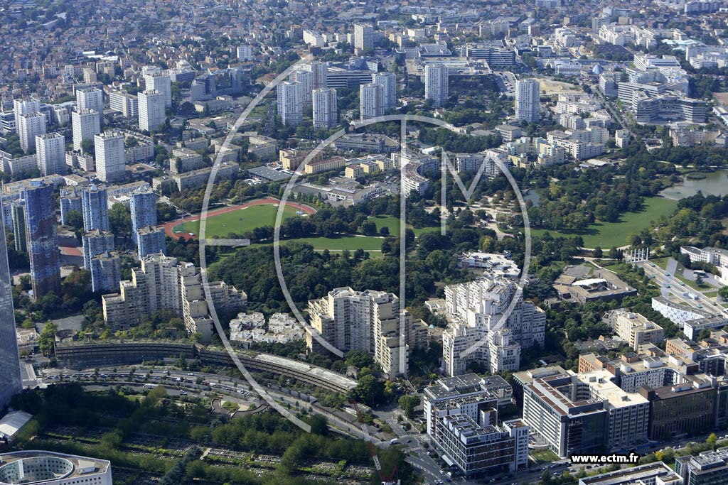 Photo arienne de Nanterre (Parc Dpartemental Andr Malraux)