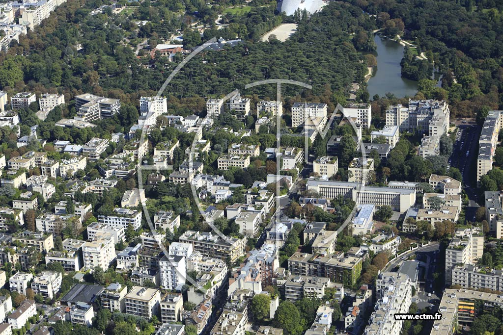 Photo arienne de Neuilly-sur-Seine (Quartier Bagatelle)