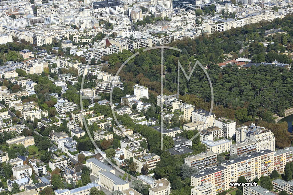 Photo arienne de Neuilly-sur-Seine (Quartier Bagatelle)