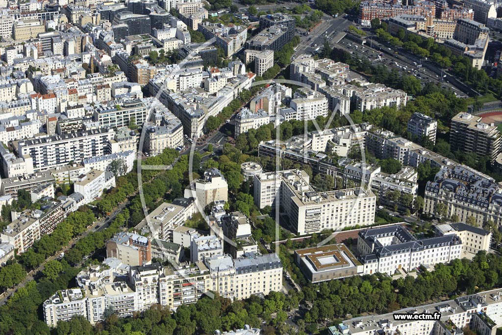 Photo arienne de Neuilly-sur-Seine (Quartier Boghse-Hugo)