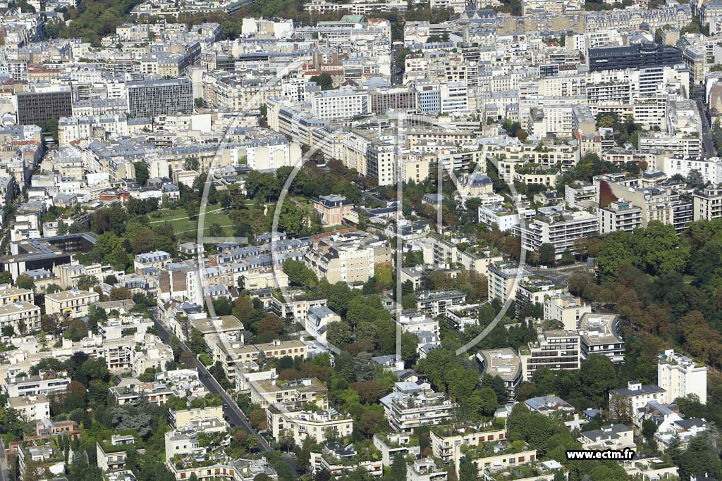 Photo arienne de Neuilly-sur-Seine (Quartier Longchamp)