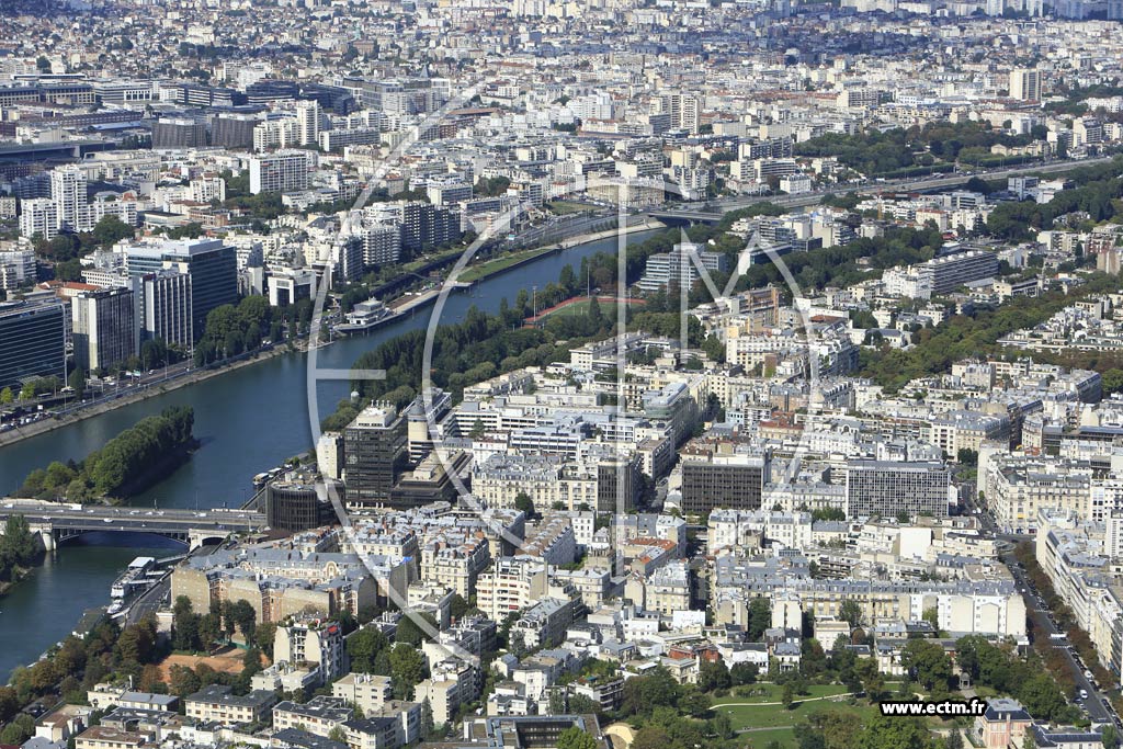 Photo arienne de Neuilly-sur-Seine (Quartier Longchamp)