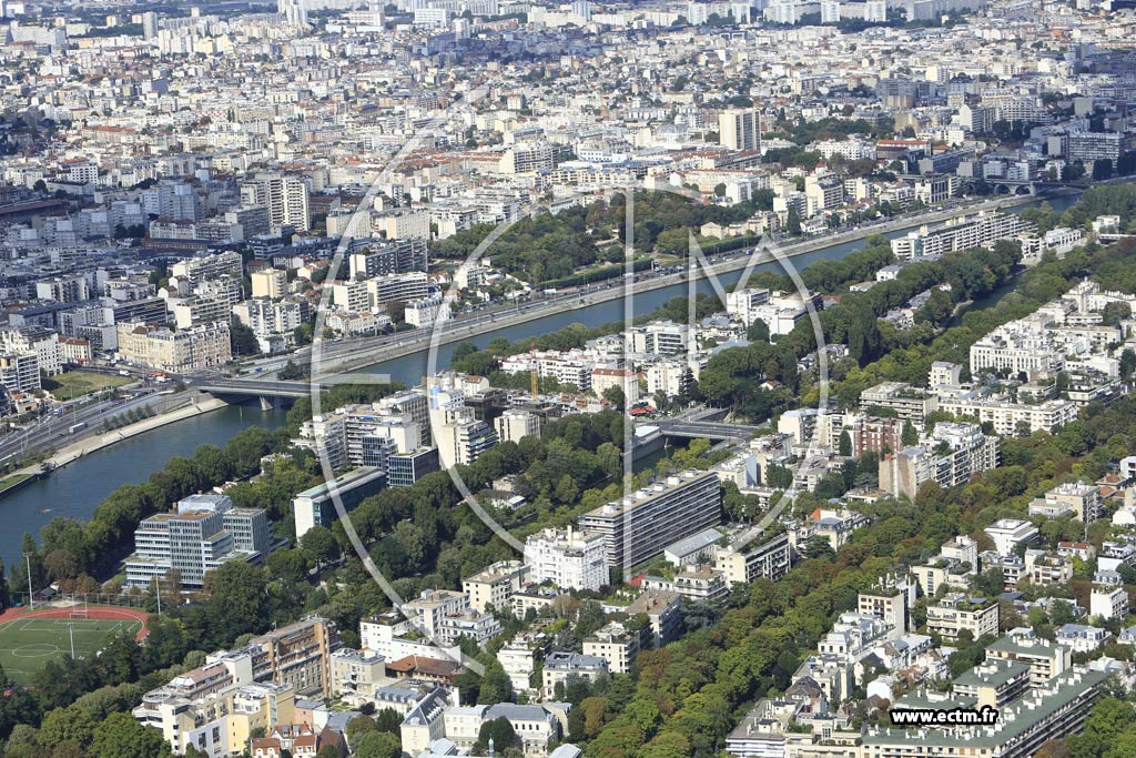 Photo arienne de Neuilly-sur-Seine (Quartier Saussaye)