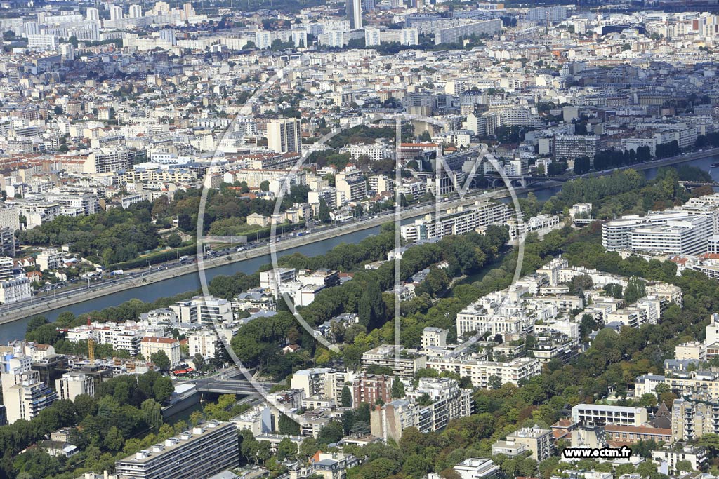 Photo arienne de Neuilly-sur-Seine (Quartier Saussaye)