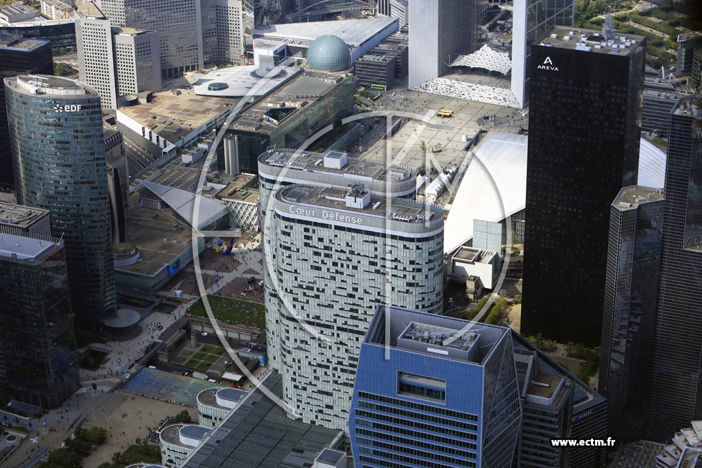 Photo arienne de Puteaux (la Dfense)