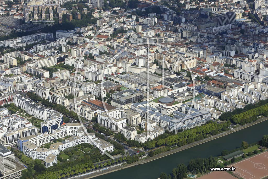 Photo arienne de Puteaux (Quai de Dion Bouton)