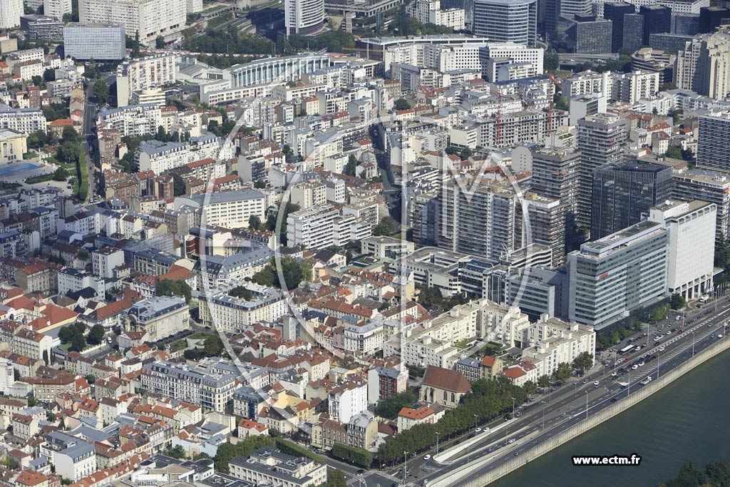 Photo arienne de Puteaux (Quai de Dion Bouton)