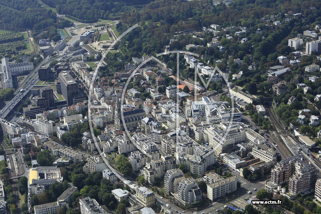 Photo arienne de Saint-Cloud
