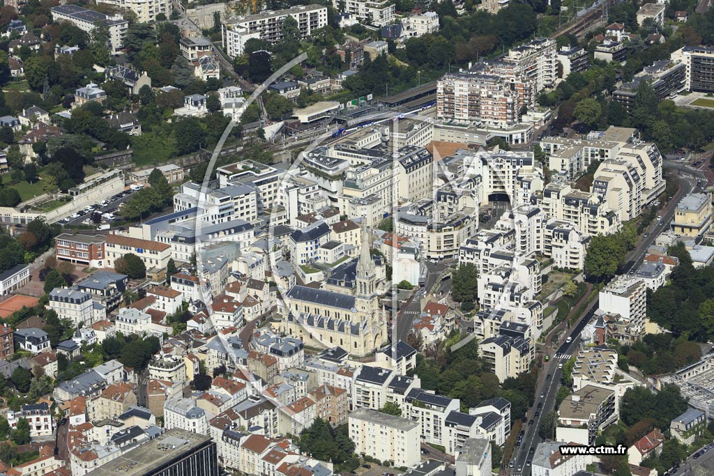 Photo arienne de Saint-Cloud