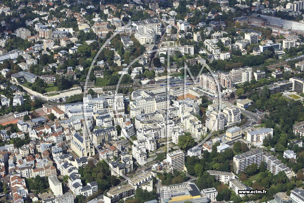 Photo arienne de Saint-Cloud