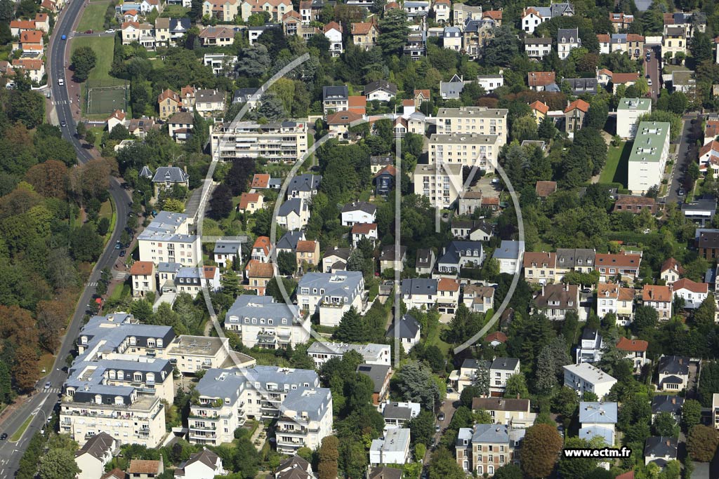 Photo arienne de Saint-Cloud (Porte jaune)