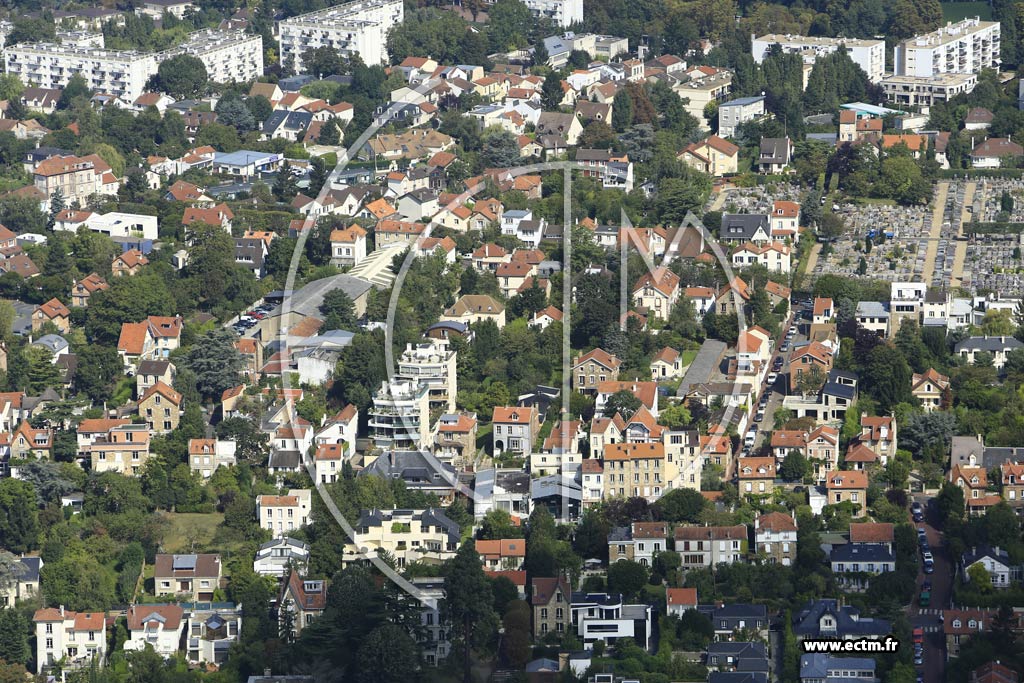 Photo arienne de Saint-Cloud (Porte jaune)