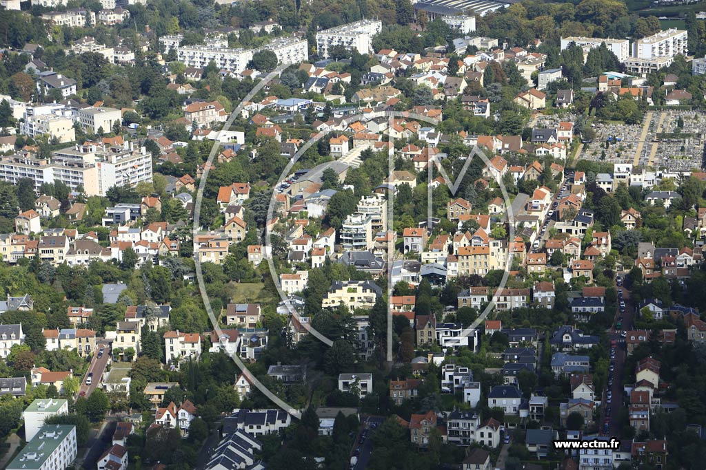 Photo arienne de Saint-Cloud (Porte jaune)