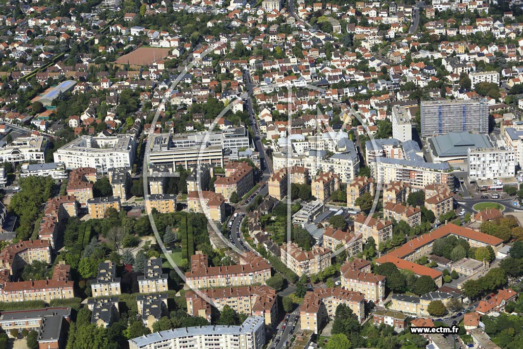 Photo arienne de Suresnes (Cit-Jardin de Suresne)