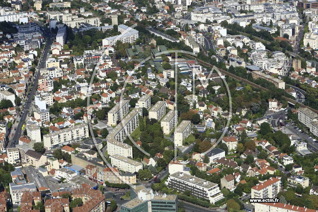 Photo arienne de Suresnes (Plateau Ouest)