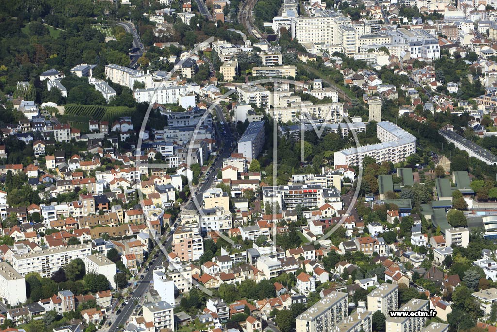 Photo arienne de Suresnes (Plateau Ouest)