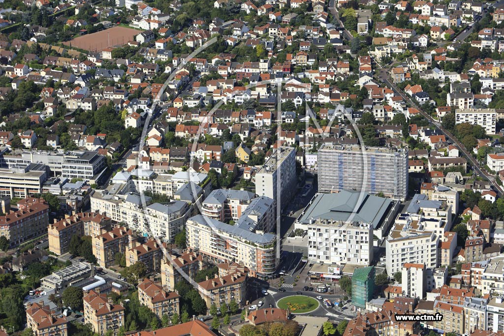 Photo arienne de Suresnes (Plateau Ouest)