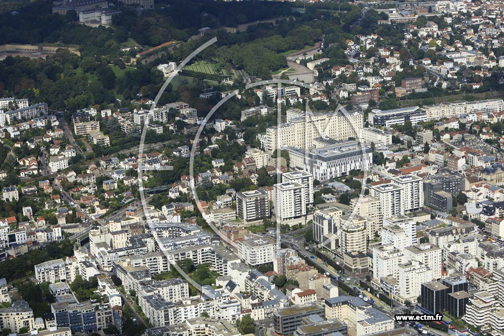 Photo arienne de Suresnes (Quartier du Quai Gallieni)