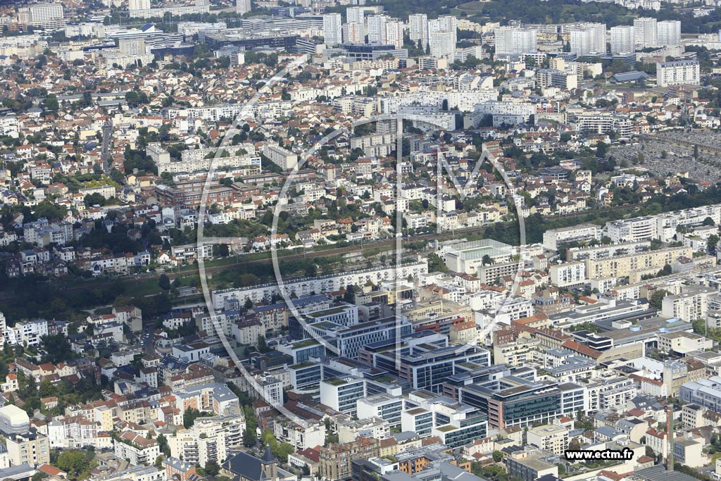 Photo arienne de Suresnes (Quartier du Quai Gallieni)