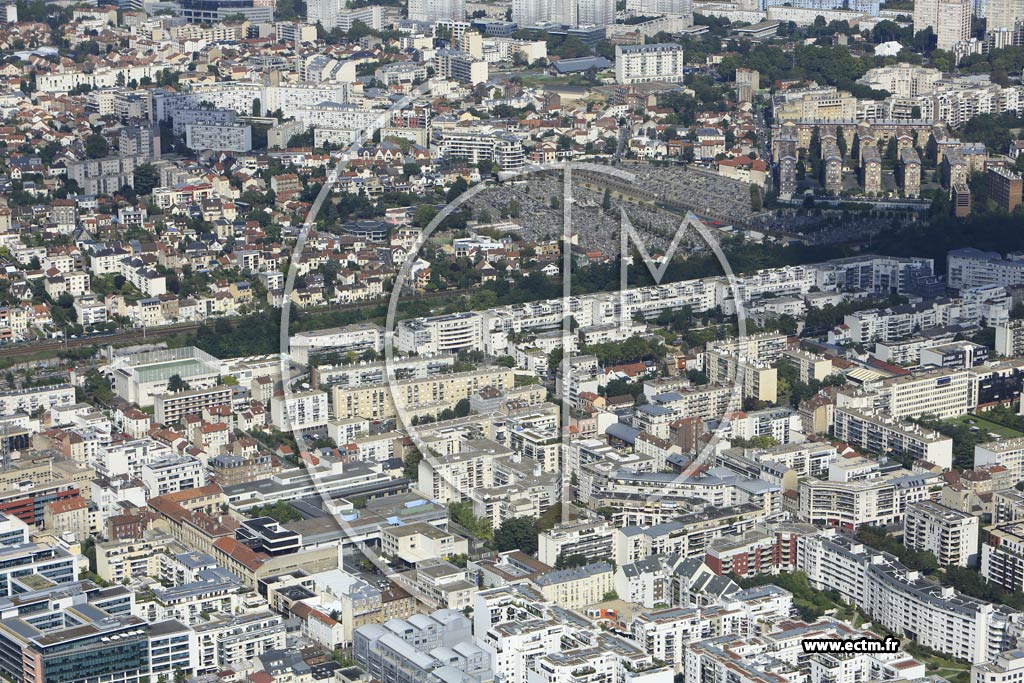 Photo arienne de Suresnes (Quartier du Quai Gallieni)