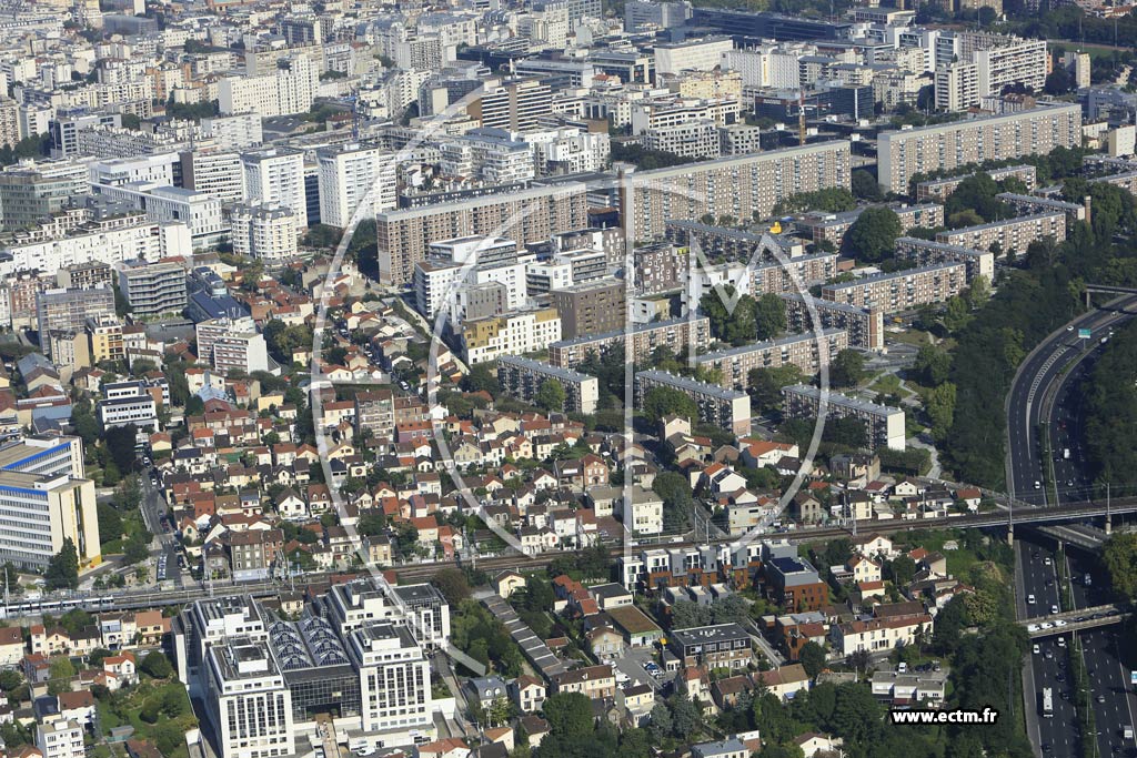 Photo arienne de Arcueil (Quartier Barbusse)