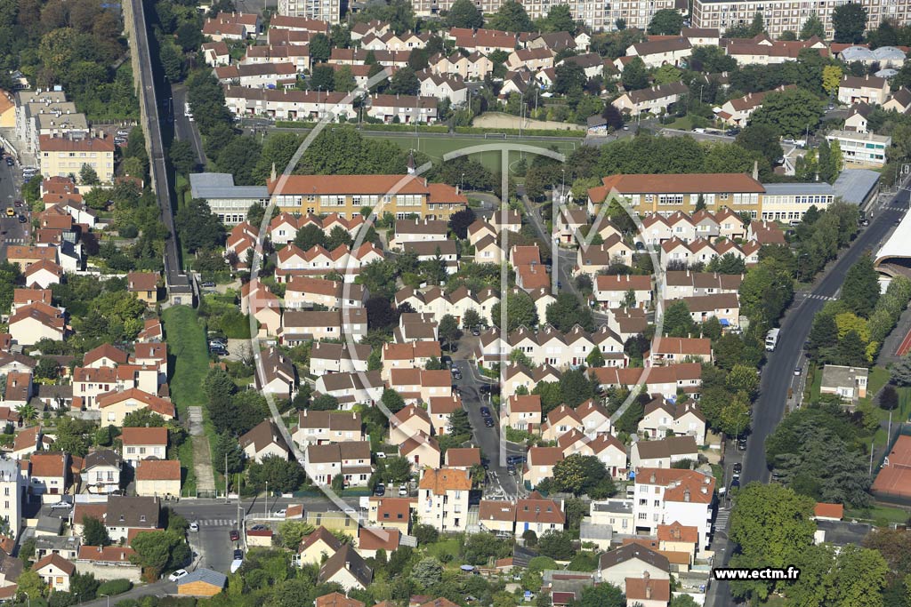 Photo arienne de Arcueil (Quartier Jean Mac)