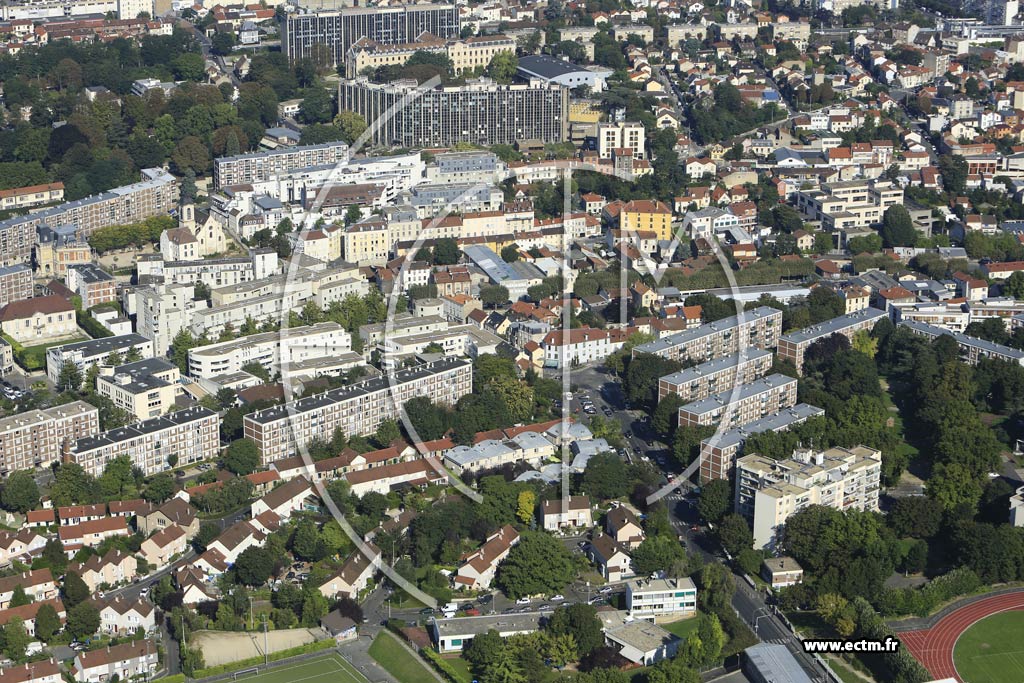 Photo arienne de Arcueil (Quartier Jean Mac)