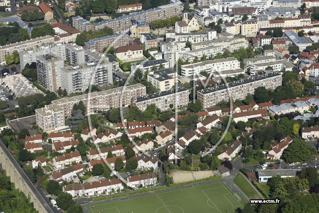 Photo arienne de Arcueil (Quartier Jean Mac)